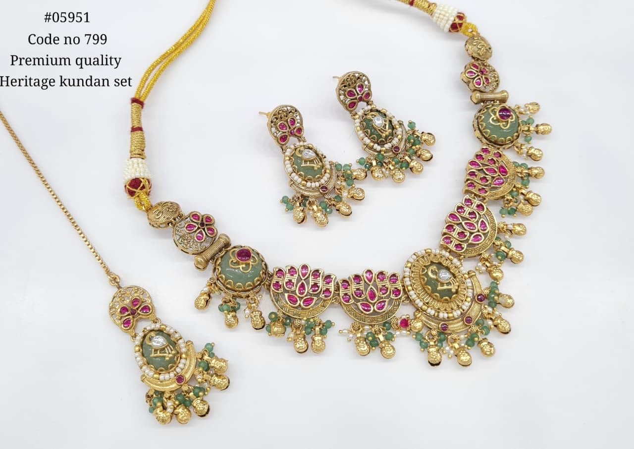 Anshika Necklace 05951 - KRISHNA'S SWETA JEWELLERY