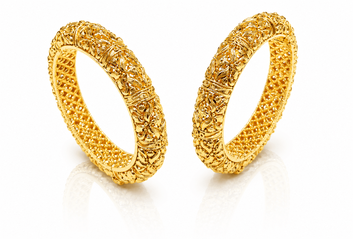 Antique bangles 01729 - KRISHNA'S SWETA JEWELLERY