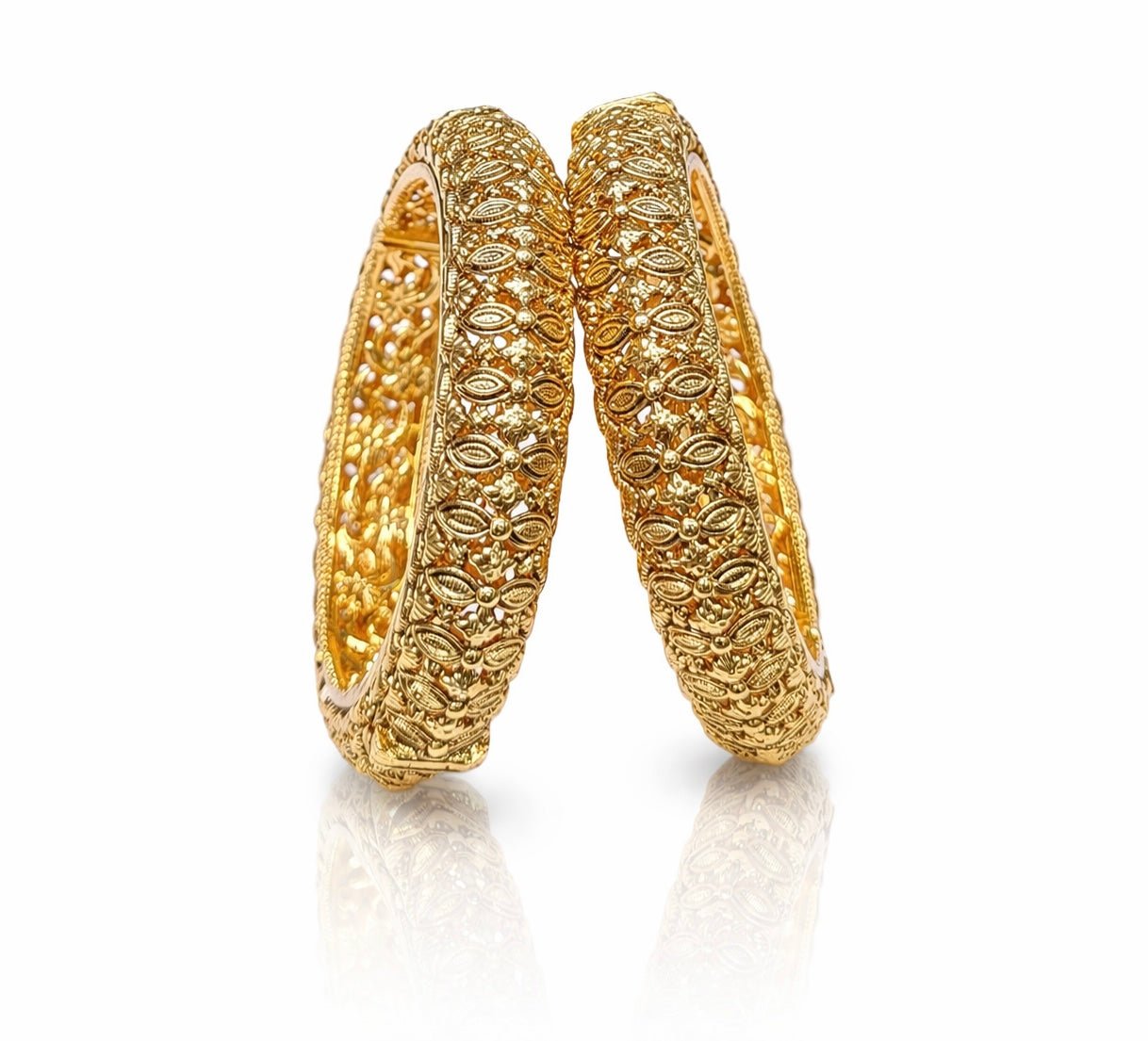 Antique bangles 01734 - KRISHNA'S SWETA JEWELLERY