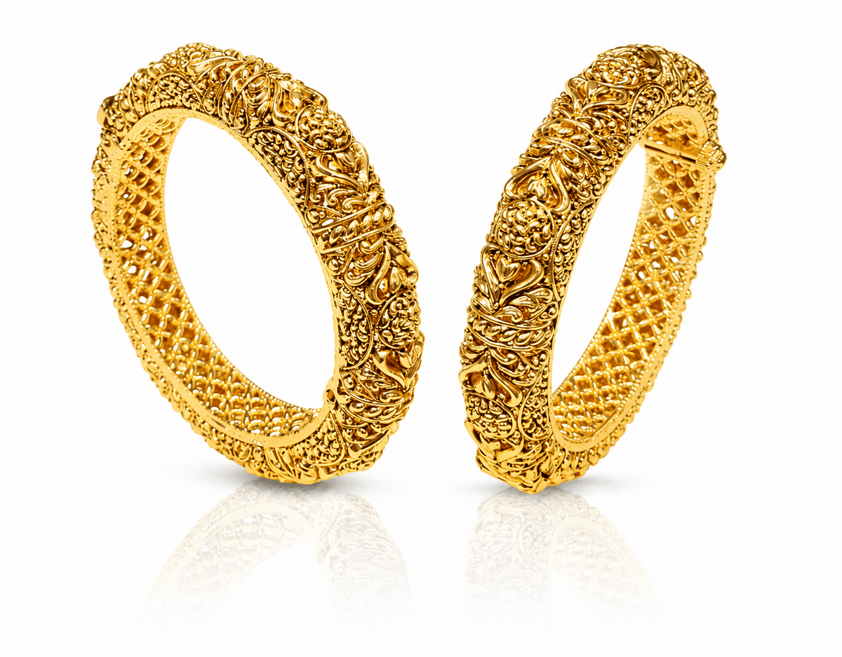 Antique Bangles 01857 - KRISHNA'S SWETA JEWELLERY