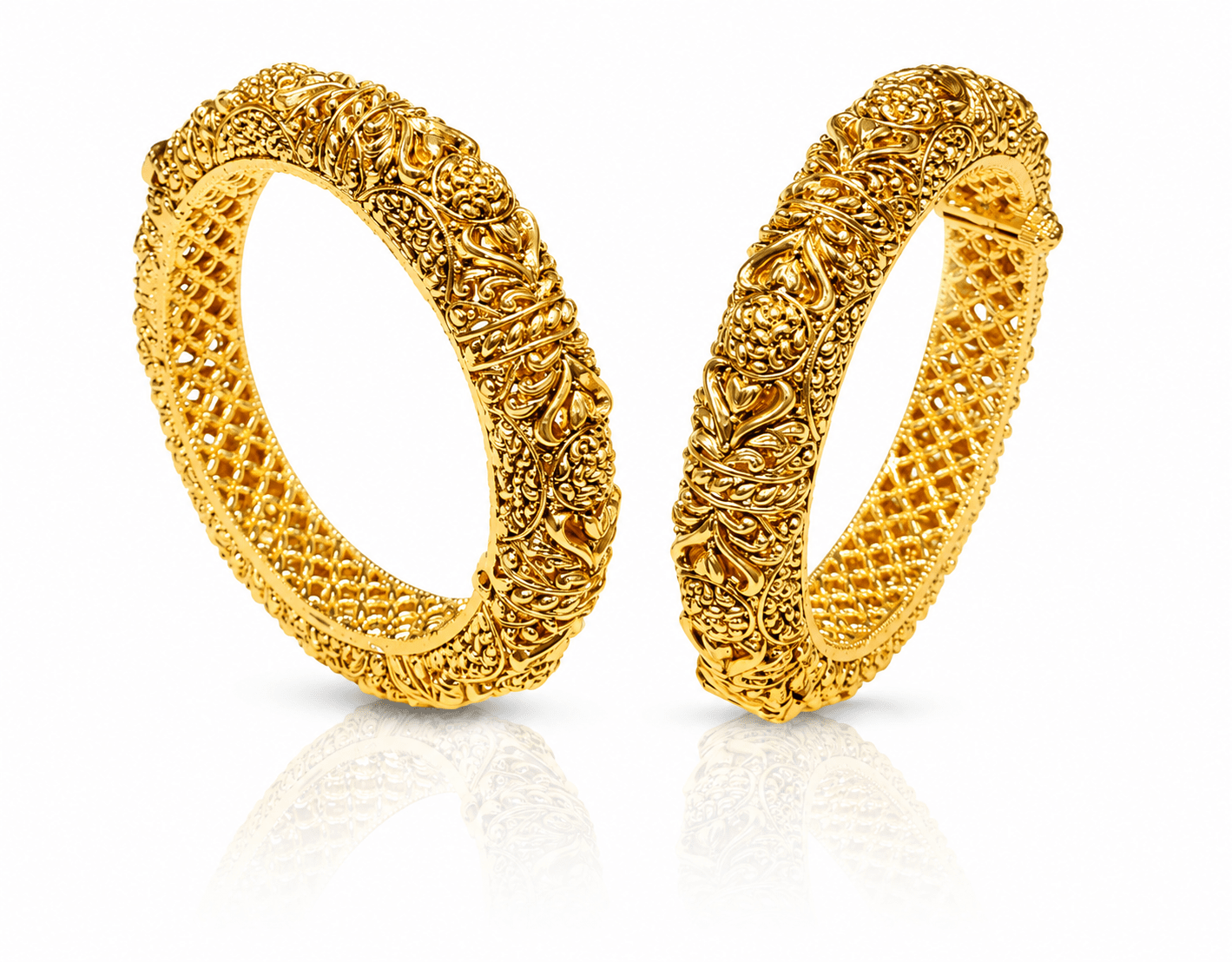 Antique Bangles 01857 - KRISHNA'S SWETA JEWELLERY