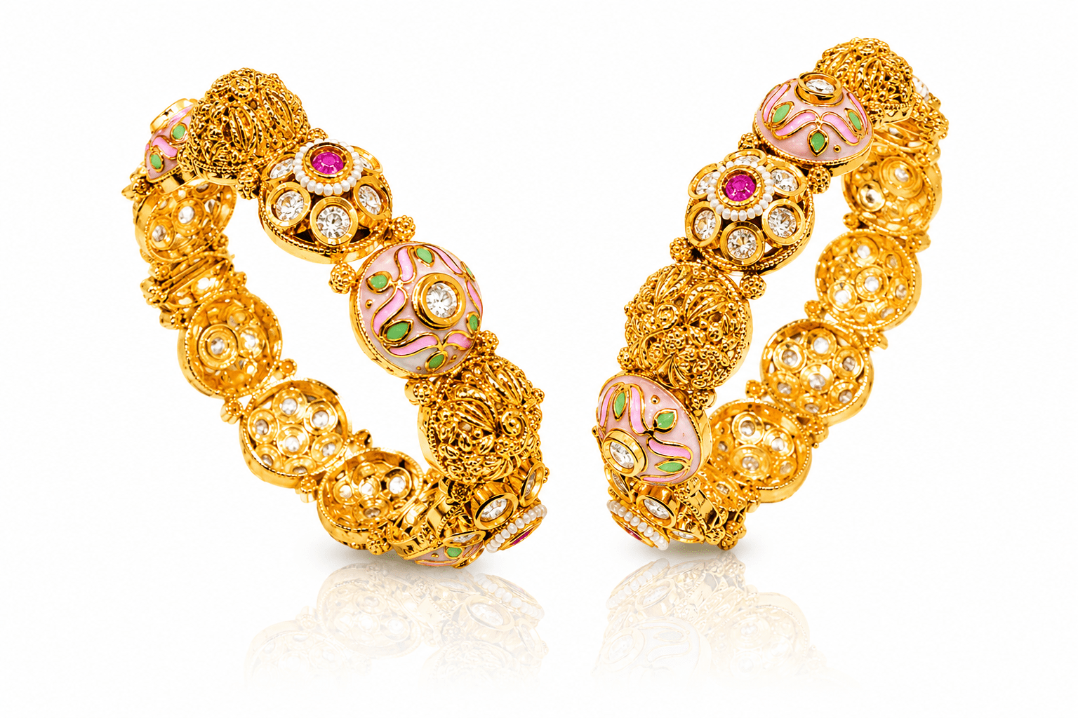 Antique Bangles 03168 - KRISHNA'S SWETA JEWELLERY