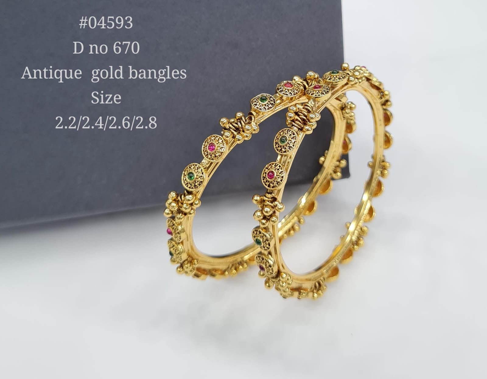 Antique Bangles 04593 - KRISHNA'S SWETA JEWELLERY