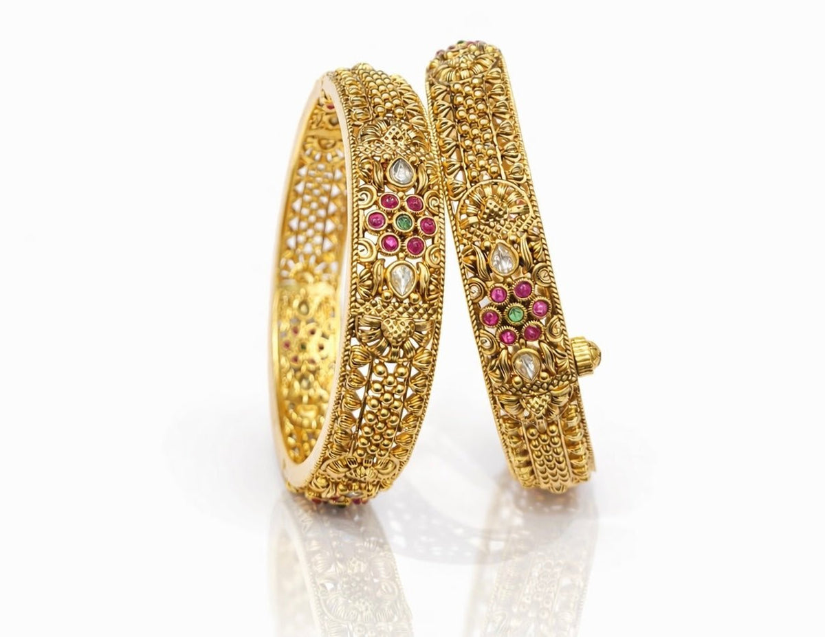 Antique Bangles 04682 - KRISHNA'S SWETA JEWELLERY