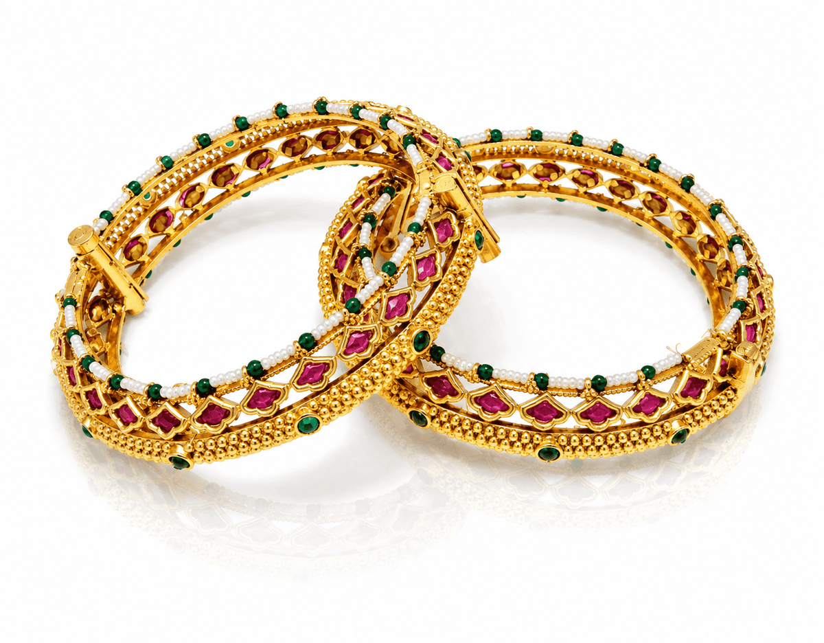 Antique Bangles 05458 - KRISHNA'S SWETA JEWELLERY