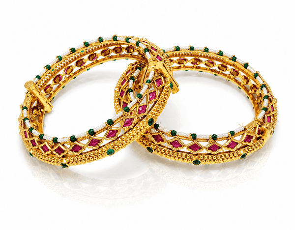 Antique Bangles 05458 - KRISHNA'S SWETA JEWELLERY