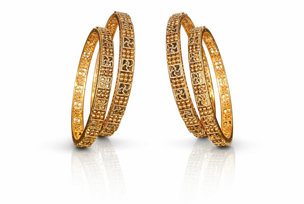 Antique Bangles 08447 Set of 4 - KRISHNA'S SWETA JEWELLERY