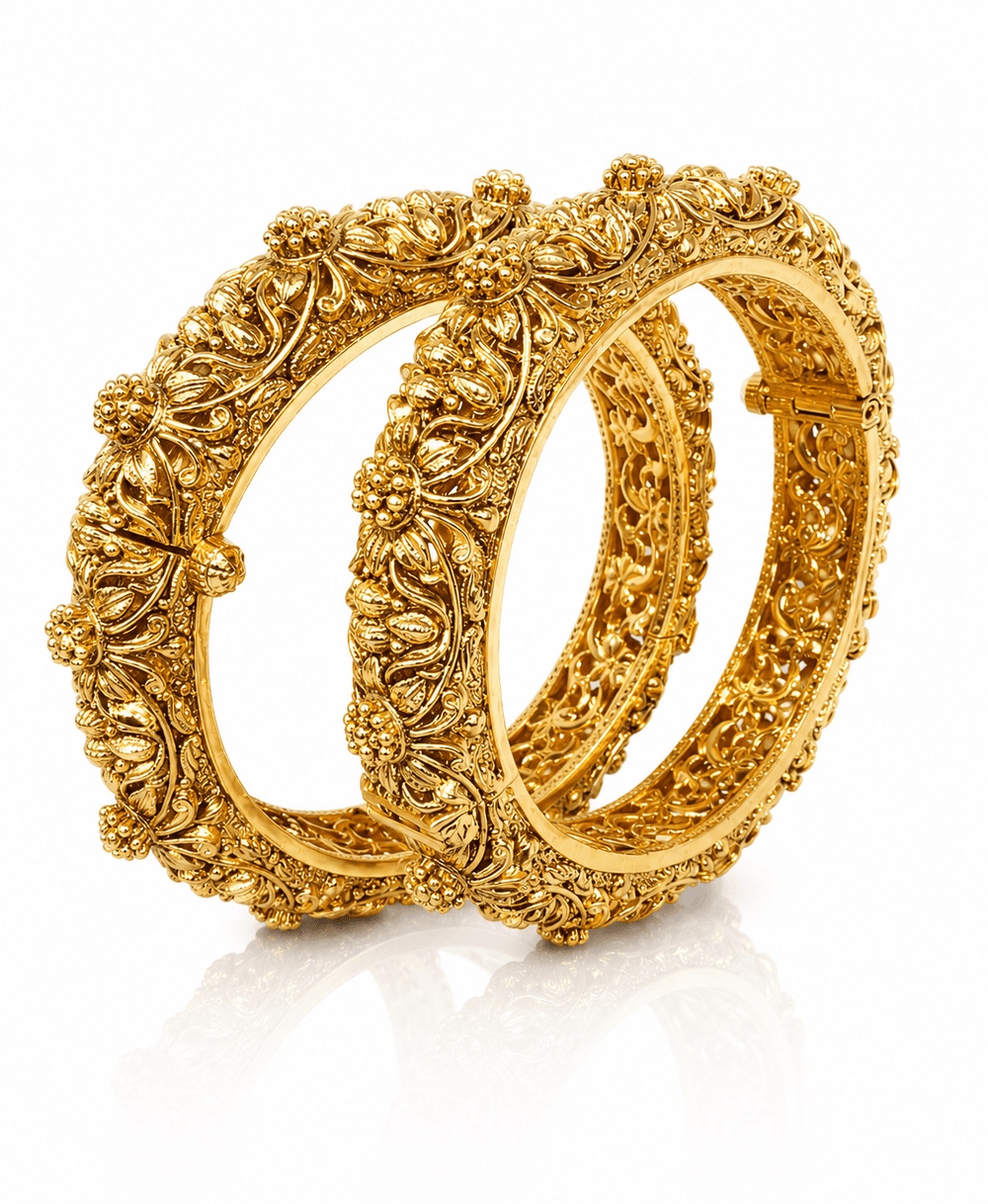 Antique Bangles 09677 - KRISHNA'S SWETA JEWELLERY