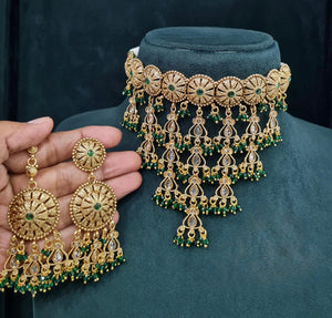 Antique Choker 04630 - KRISHNA'S SWETA JEWELLERY