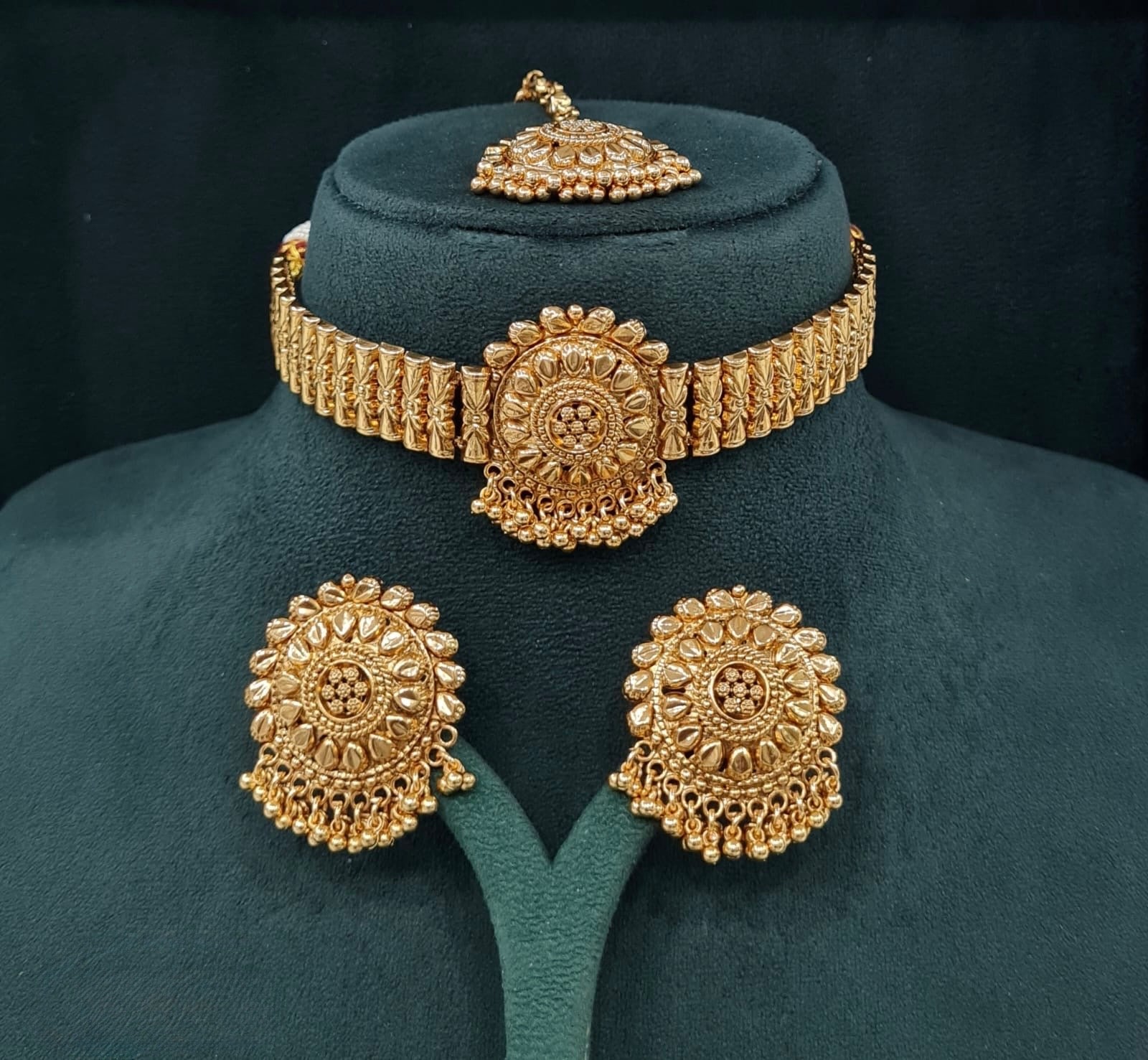 Antique Choker 08267 - KRISHNA'S SWETA JEWELLERY