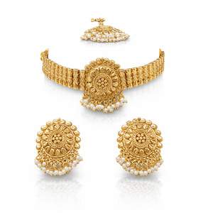 Antique Choker 08267 - KRISHNA'S SWETA JEWELLERY