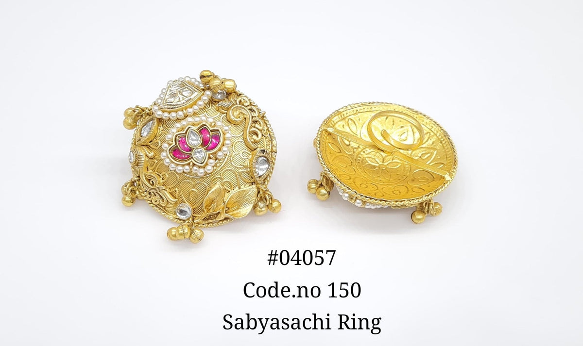 Antique Fingerring 04057 - KRISHNA'S SWETA JEWELLERY