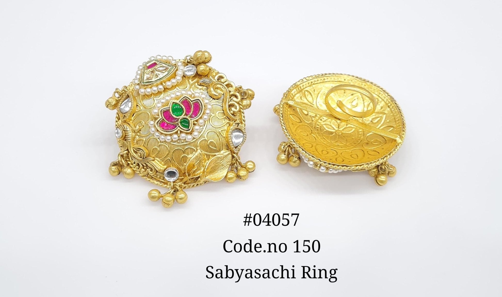 Antique Fingerring 04057 - KRISHNA'S SWETA JEWELLERY