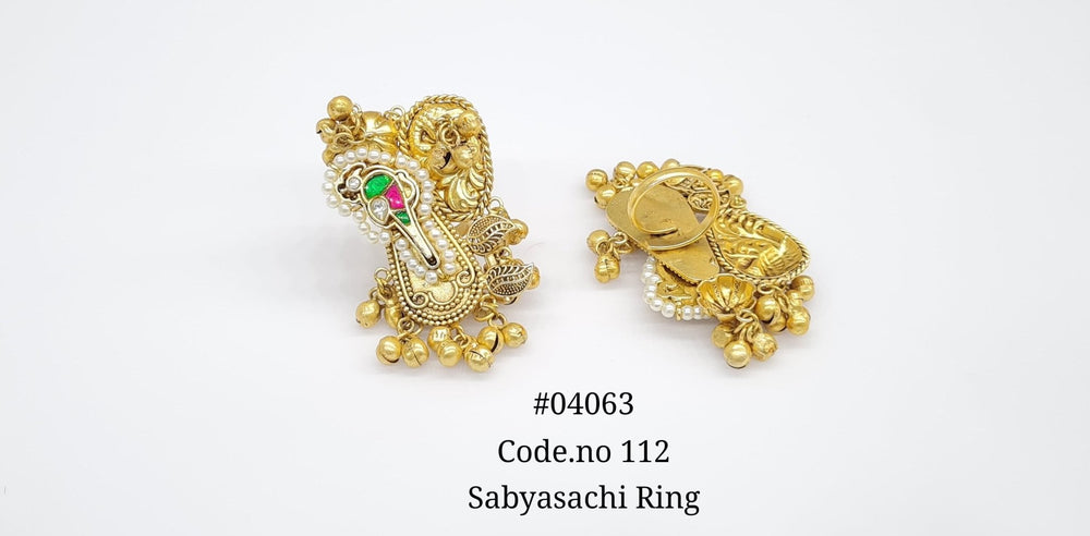 Antique Fingerring 04063 - KRISHNA'S SWETA JEWELLERY