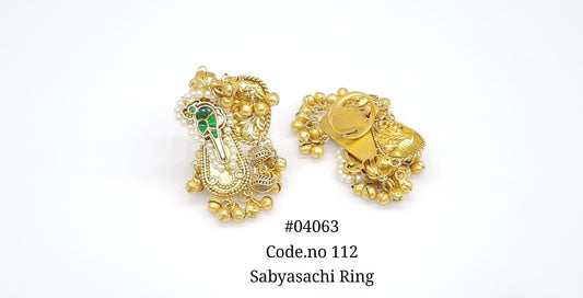 Antique Fingerring 04063 - KRISHNA'S SWETA JEWELLERY
