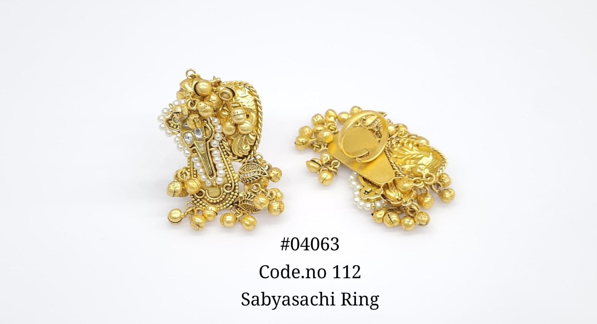 Antique Fingerring 04063 - KRISHNA'S SWETA JEWELLERY
