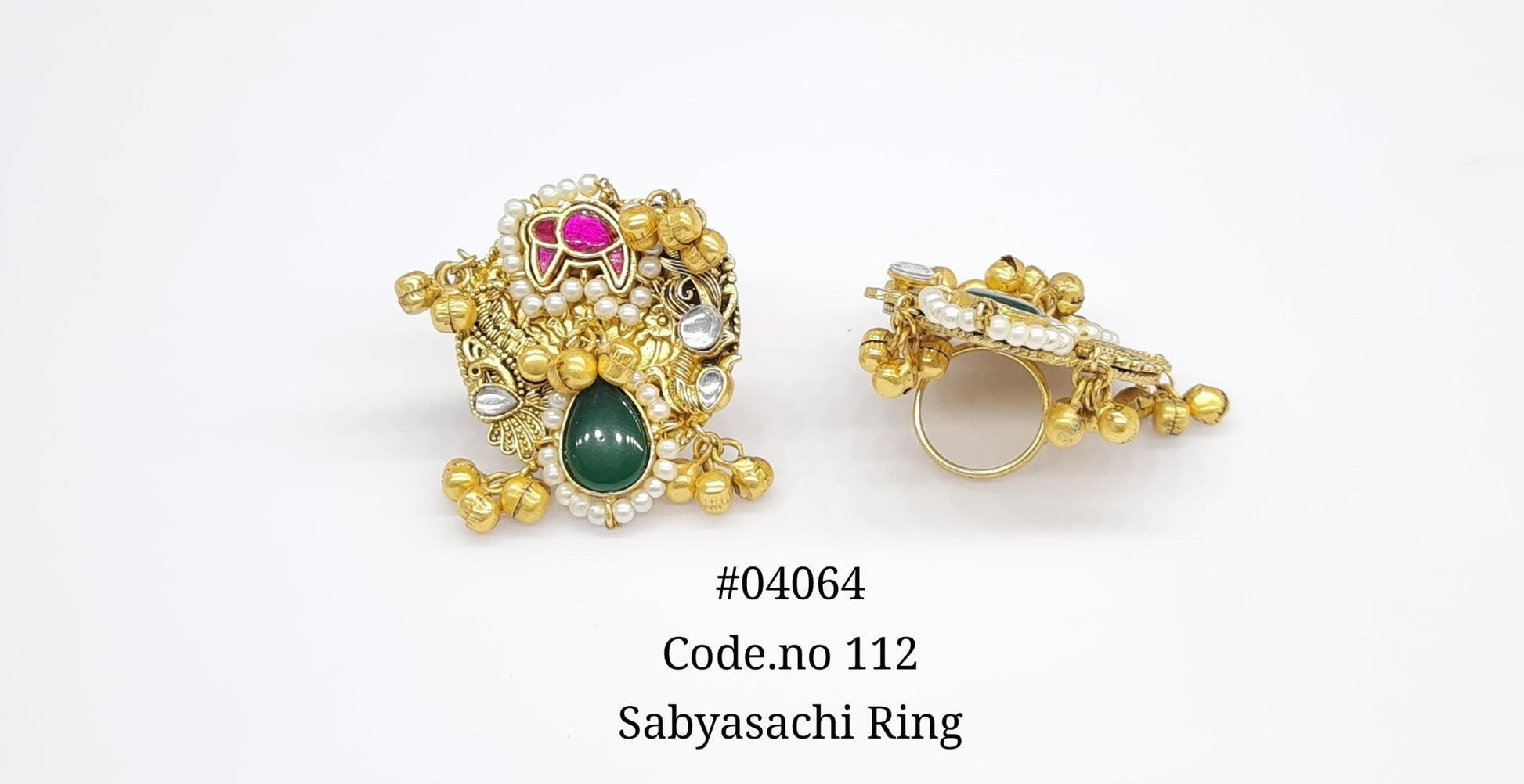 Antique Fingerring 04064 - KRISHNA'S SWETA JEWELLERY