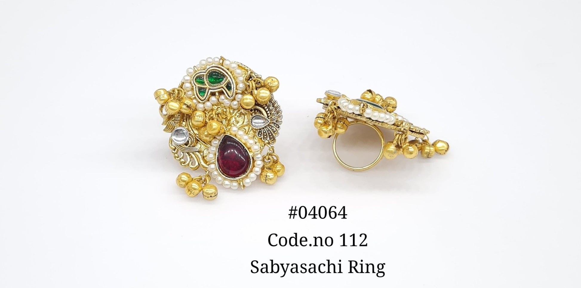 Antique Fingerring 04064 - KRISHNA'S SWETA JEWELLERY