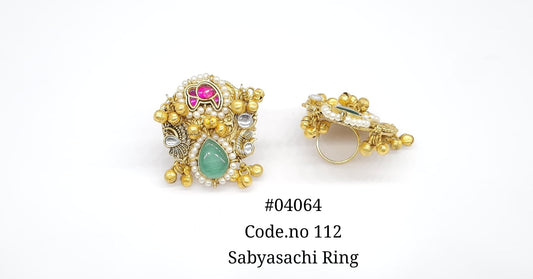 Antique Fingerring 04064 - KRISHNA'S SWETA JEWELLERY