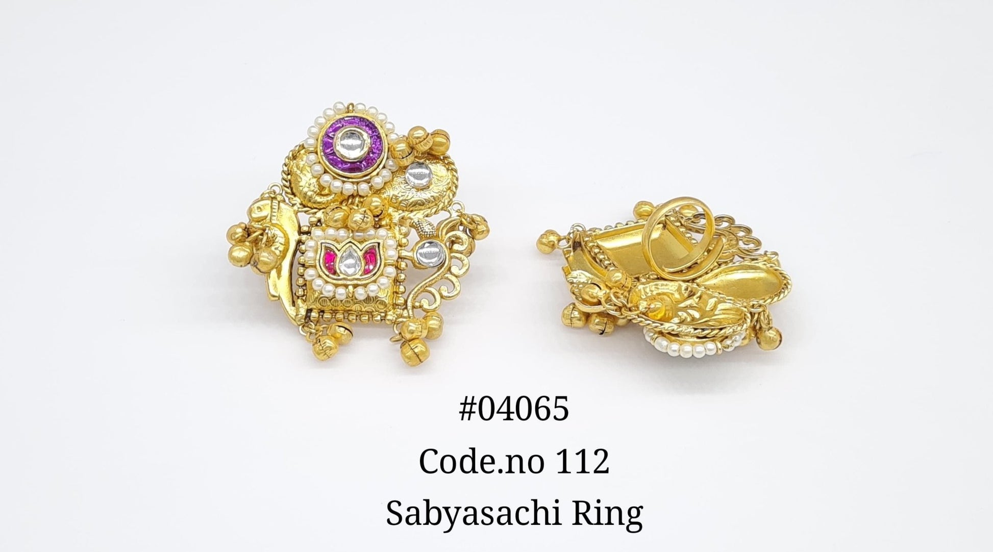 Antique Fingerring 04065 - KRISHNA'S SWETA JEWELLERY