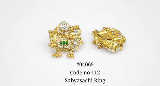 Antique Fingerring 04065 - KRISHNA'S SWETA JEWELLERY