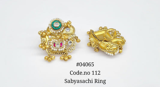 Antique Fingerring 04065 - KRISHNA'S SWETA JEWELLERY
