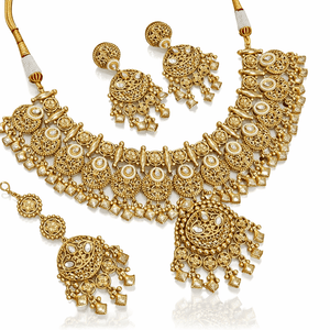 Antique Necklace 09009 - KRISHNA'S SWETA JEWELLERY