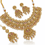 Antique Necklace 09009 - KRISHNA'S SWETA JEWELLERY