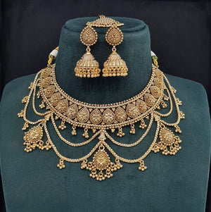 Antique Necklace 09616 - KRISHNA'S SWETA JEWELLERY