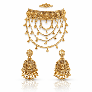 Antique Necklace 09618 - KRISHNA'S SWETA JEWELLERY