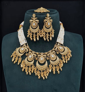 Antique Necklace 10636 - KRISHNA'S SWETA JEWELLERY