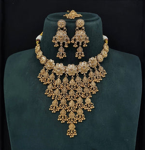 Antique Necklace 10701 - KRISHNA'S SWETA JEWELLERY