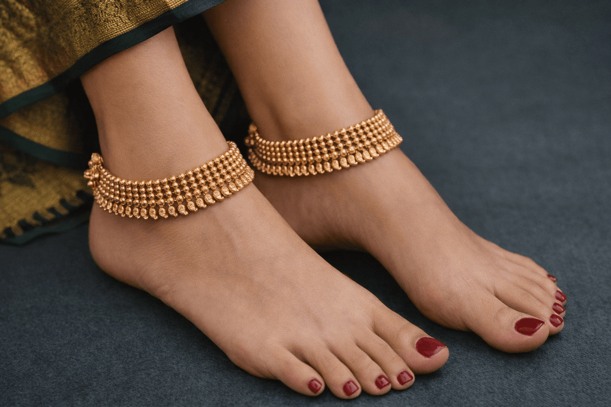 Antique Payal 08314 - KRISHNA'S SWETA JEWELLERY