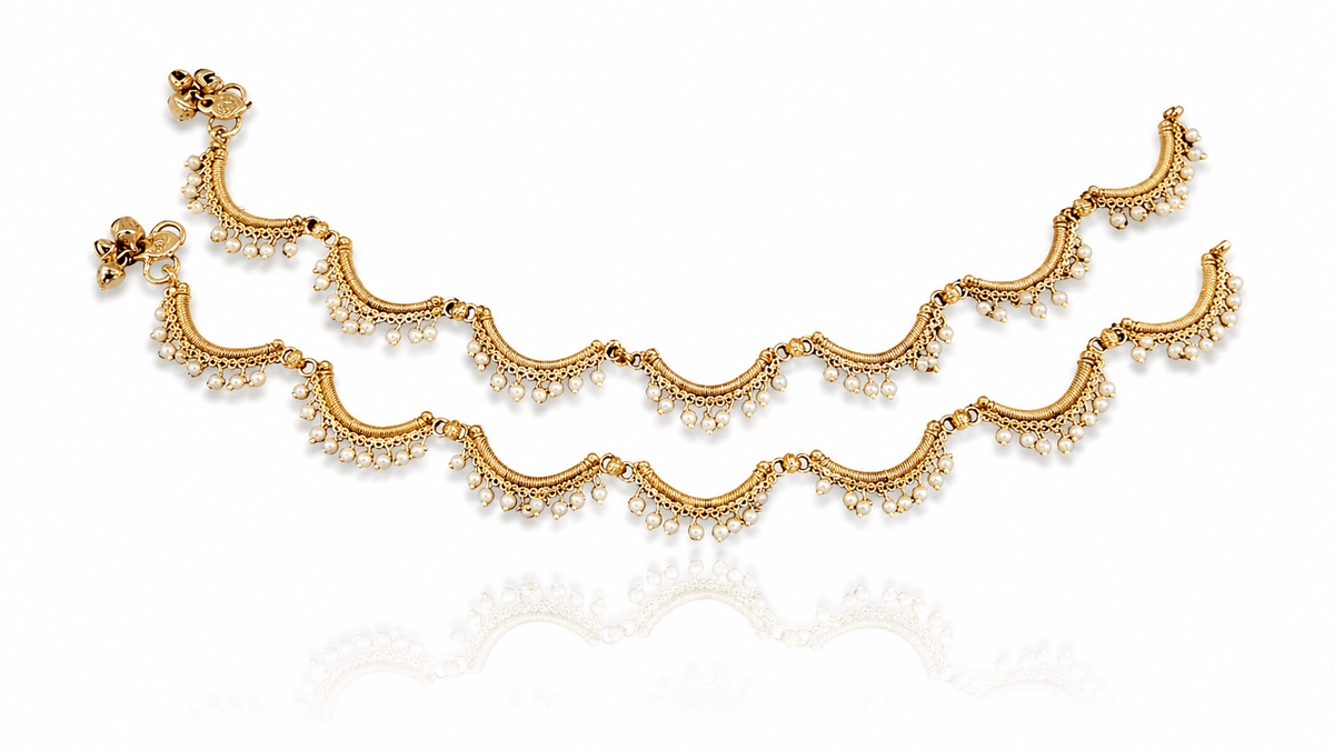 Antique Payal 09324 - KRISHNA'S SWETA JEWELLERY