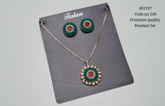 Kundan Pendant Set 01197