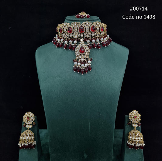 Kundan choker set 00714