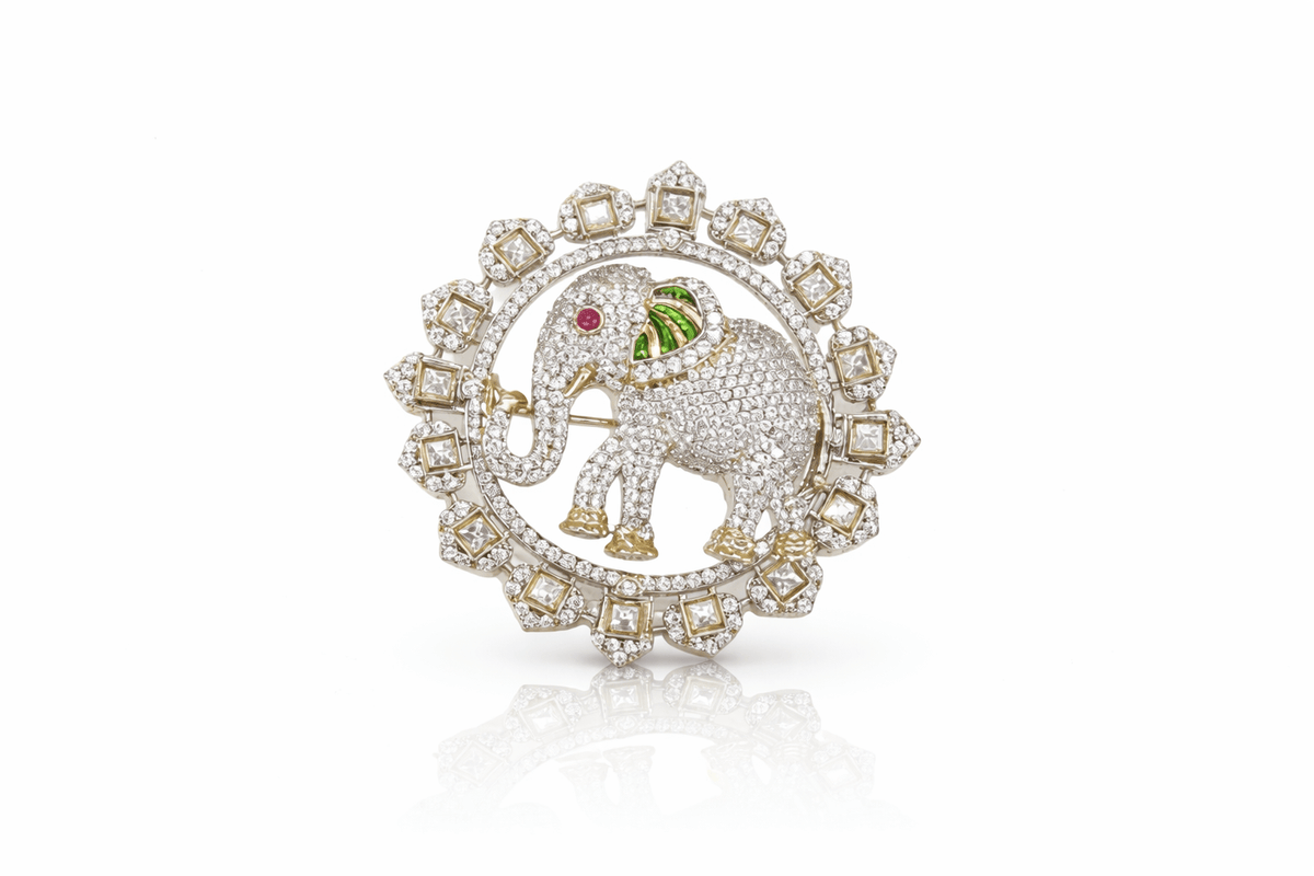Brooch 08564 - KRISHNA'S SWETA JEWELLERY