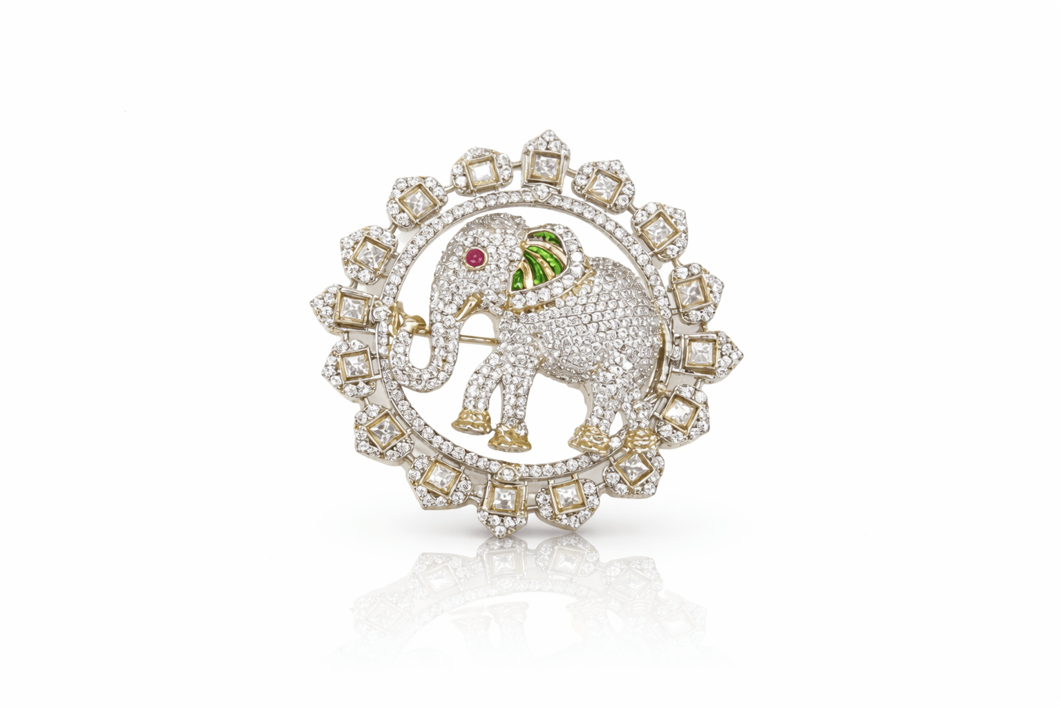Brooch 08564 - KRISHNA'S SWETA JEWELLERY