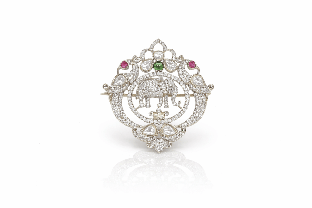 Brooch 08565 - KRISHNA'S SWETA JEWELLERY