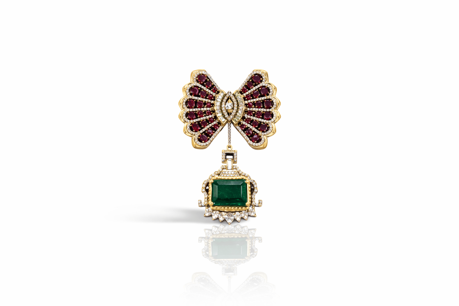 Butterfly Brooch 09382 - KRISHNA'S SWETA JEWELLERY