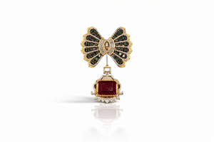Butterfly Brooch 09382 - KRISHNA'S SWETA JEWELLERY