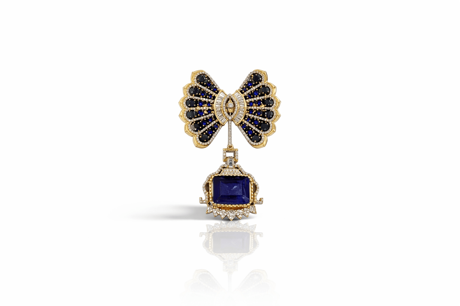 Butterfly Brooch 09382 - KRISHNA'S SWETA JEWELLERY