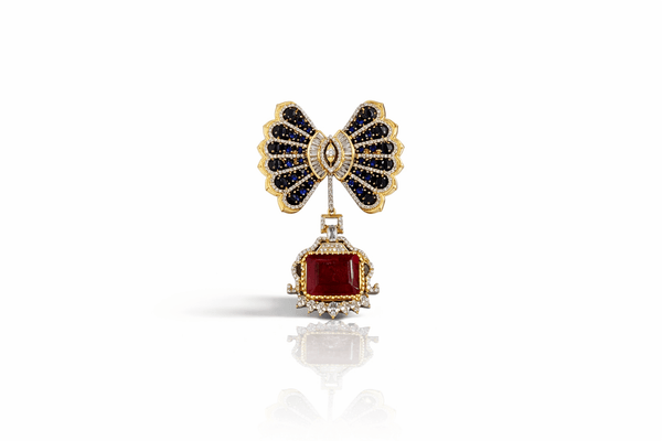 Butterfly Brooch 09382 - KRISHNA'S SWETA JEWELLERY