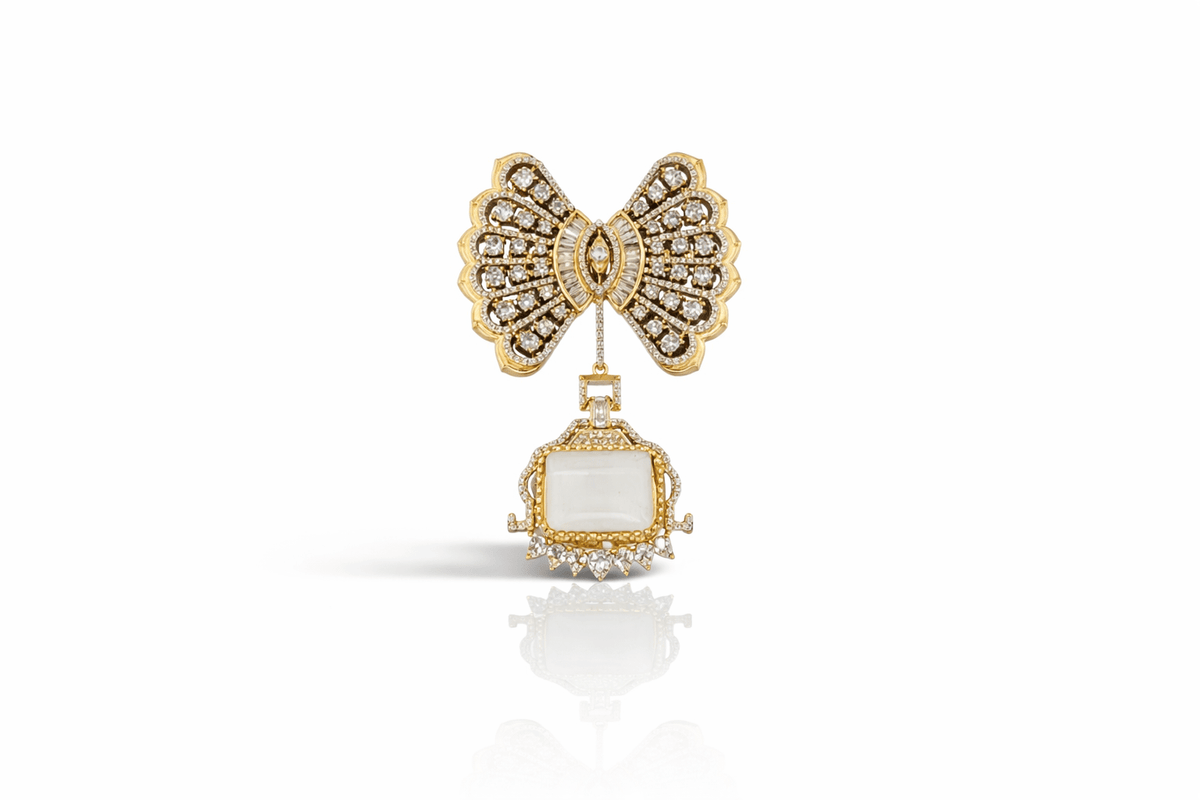 Butterfly Brooch 09382 - KRISHNA'S SWETA JEWELLERY