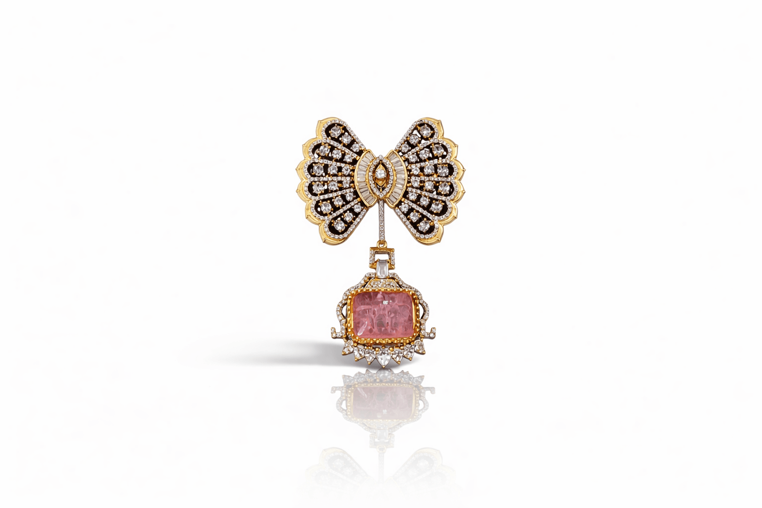 Butterfly Brooch 09382 - KRISHNA'S SWETA JEWELLERY