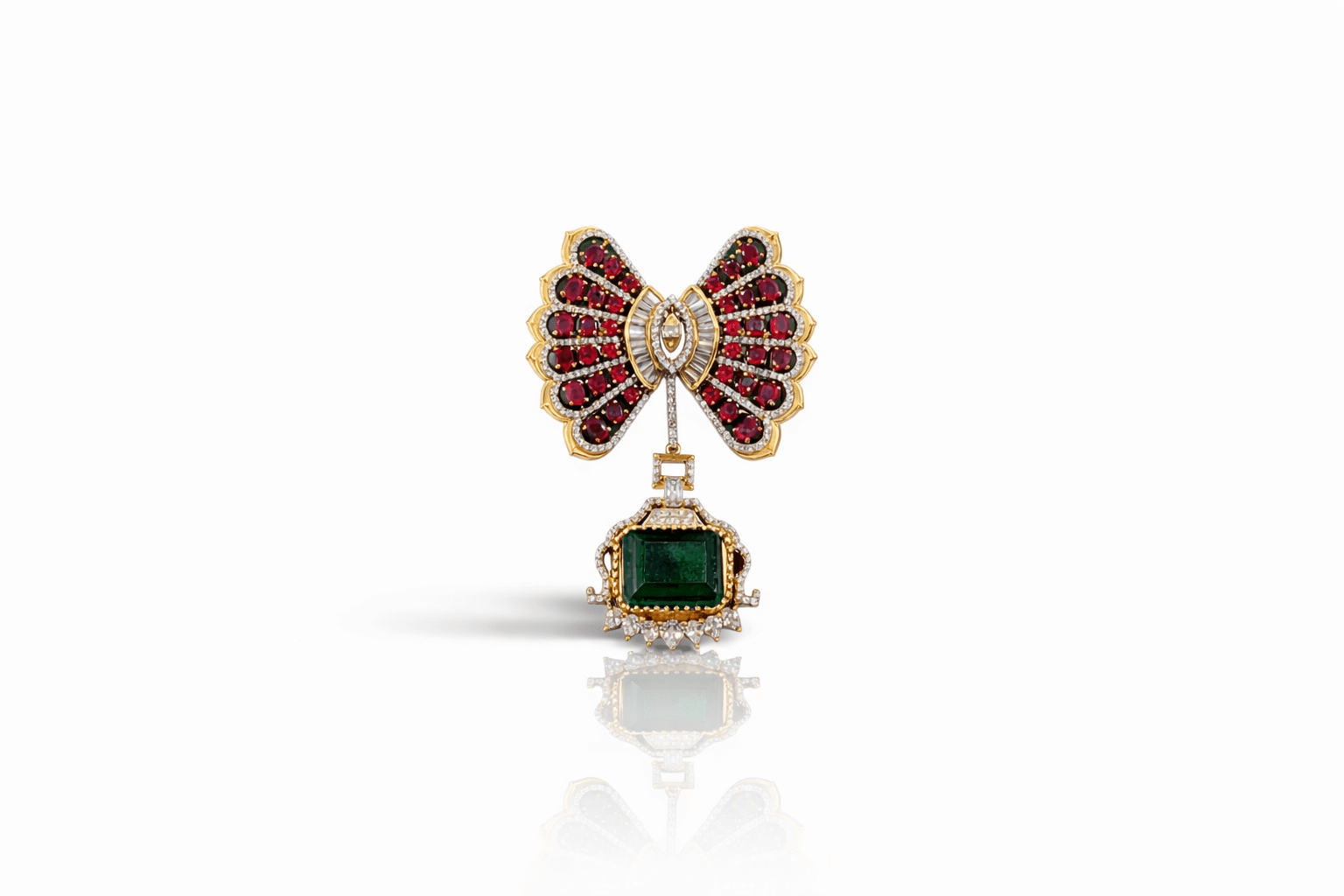 Butterfly Brooch 09382 - KRISHNA'S SWETA JEWELLERY