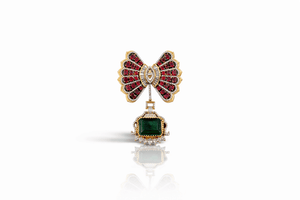 Butterfly Brooch 09382 - KRISHNA'S SWETA JEWELLERY