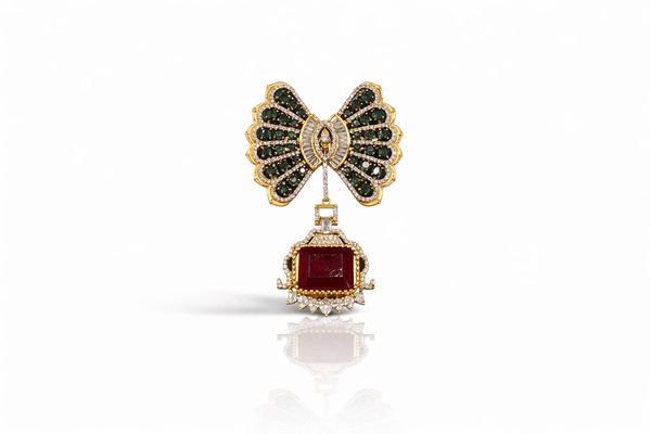 Butterfly Brooch 09382 - KRISHNA'S SWETA JEWELLERY