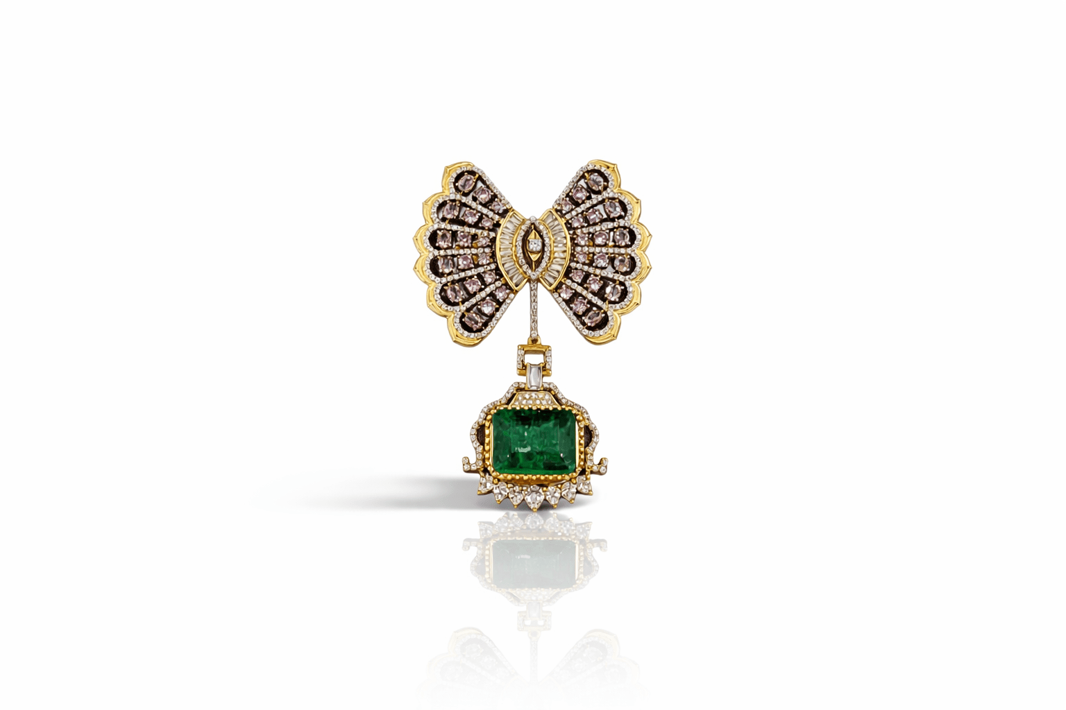 Butterfly Brooch 09382 - KRISHNA'S SWETA JEWELLERY