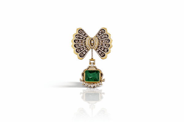Butterfly Brooch 09382 - KRISHNA'S SWETA JEWELLERY